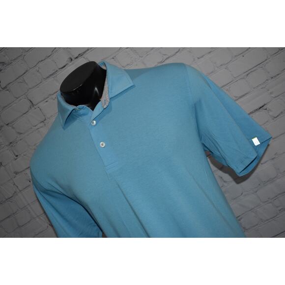 Tasc Golf Polo Shirt Mens Size XL Casual Modal Polyester Blend Blue - Picture 1 of 8